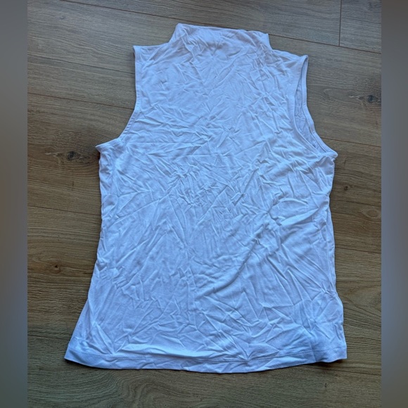 Christian Siriano White Mock Neck Tank - Picture 2 of 3